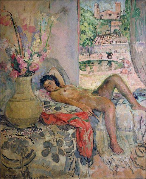 Nude portrait by Henri Lebasque,